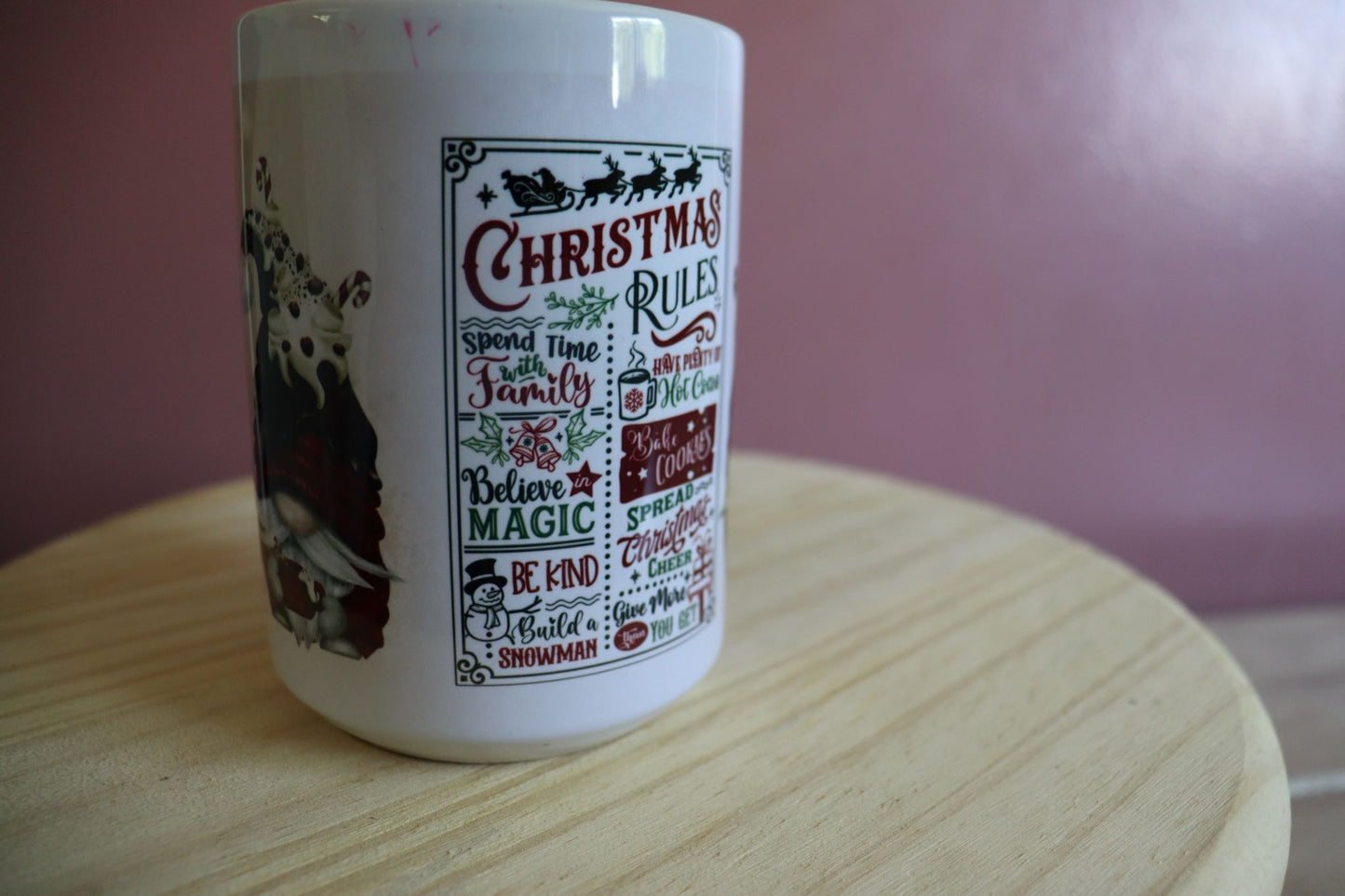 Christmas rules coffee mug