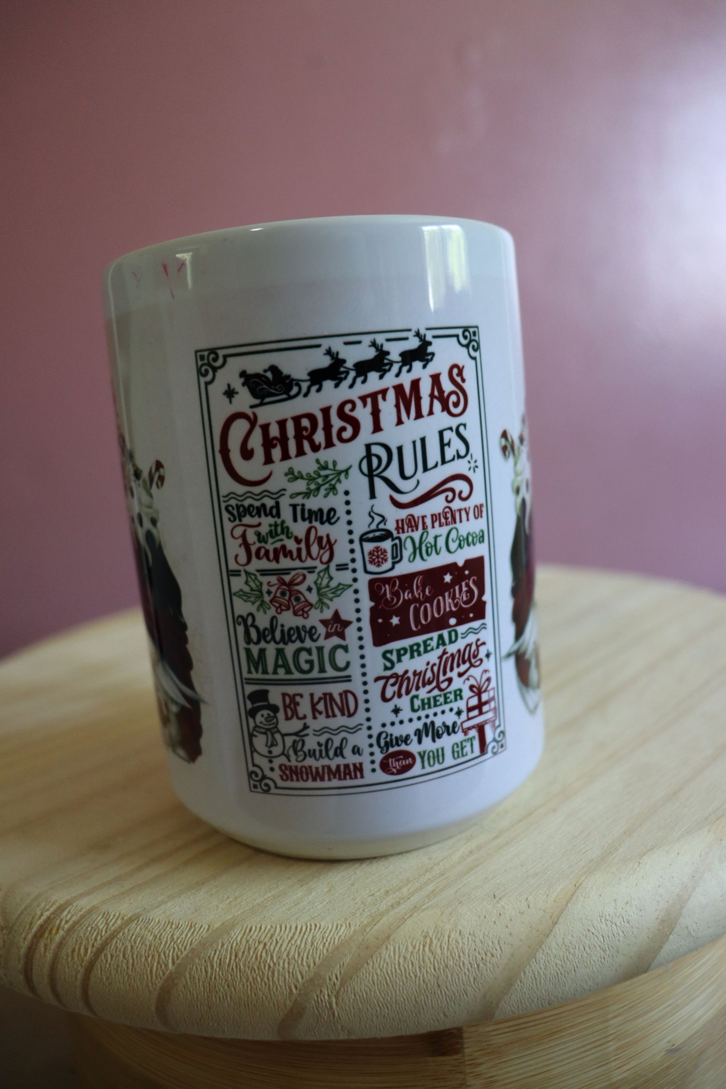 Christmas rules coffee mug